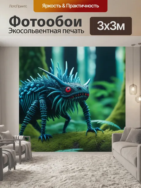 Фотообои фантастические существа в лесной чаще