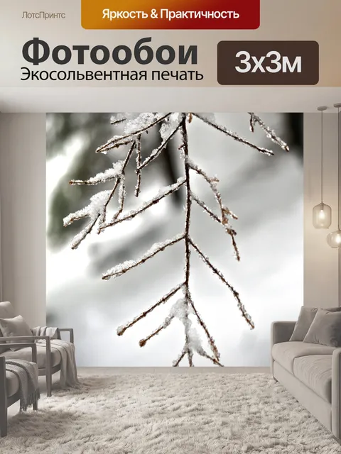 Фотообои Замороженные Icy Ветки