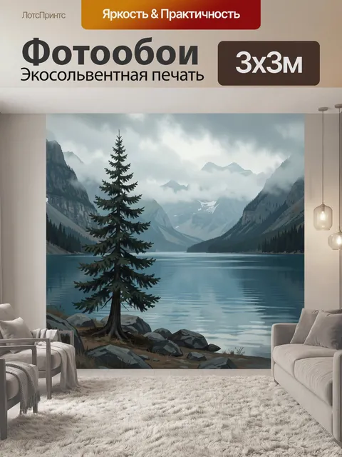 300 × 300 см · Экосольвентная печать