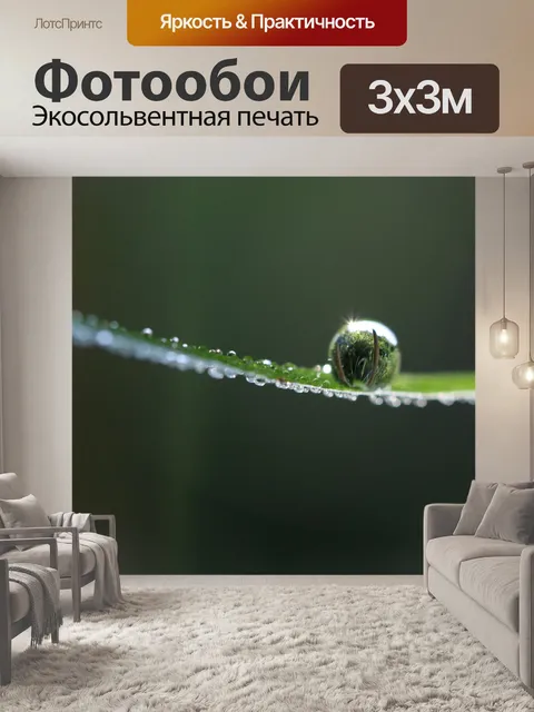 Фотообои Капли