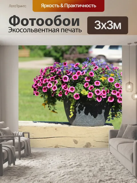 Фотообои Симпатичный цветочный горшок