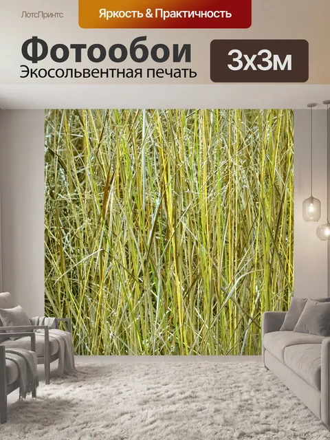 Фотообои Высокий соломы и травы фона