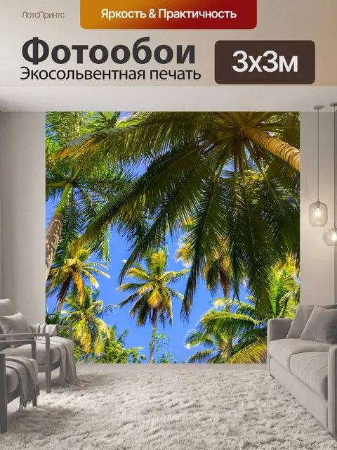 Фотообои Пальмы и голубое небо