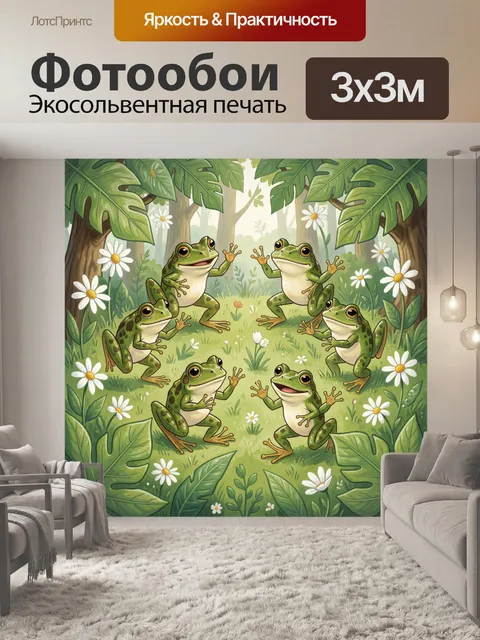 300 × 300 см · Экосольвентная печать