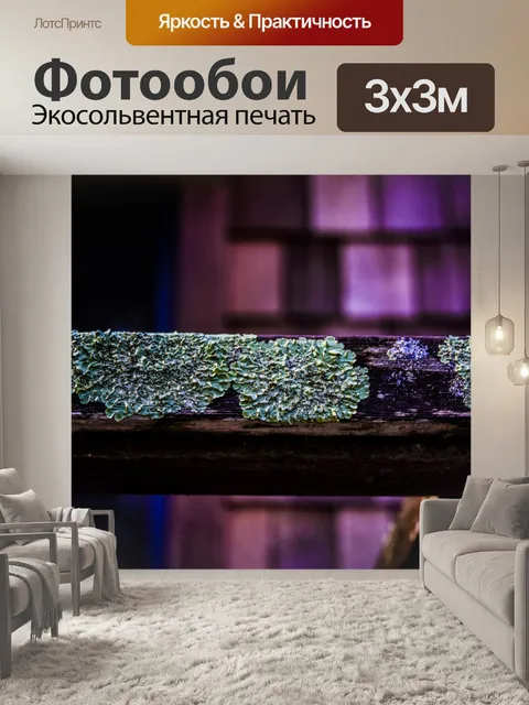 Фотообои Цветной фон Мосс Розовый