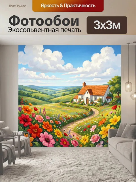 300 × 300 см · Экосольвентная печать