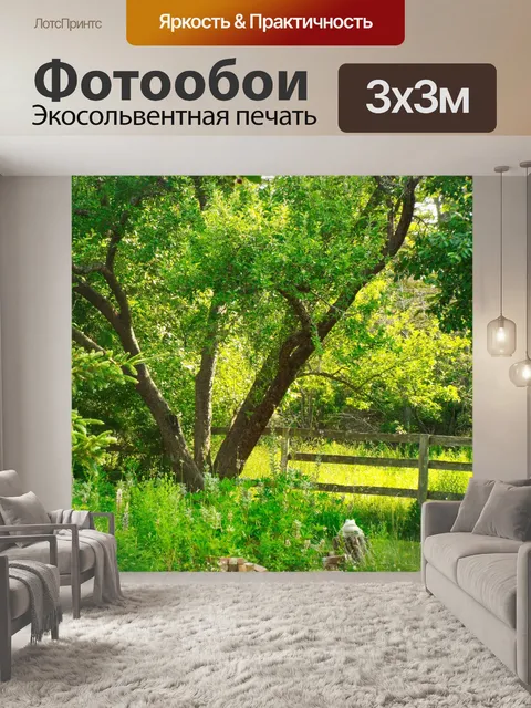 Фотообои деревянный забор
