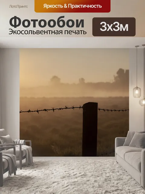 Фотообои Колючая проволока