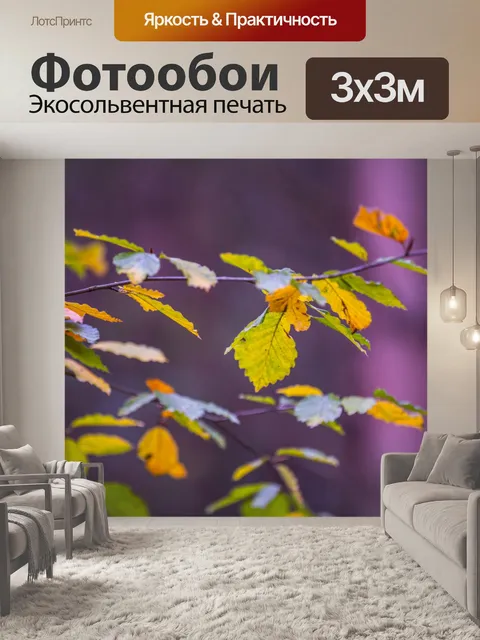 Фотообои Осенние листья