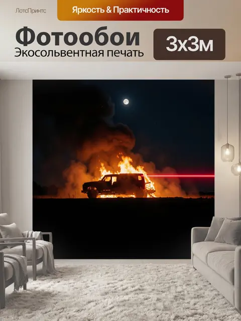 300 × 300 см · Экосольвентная печать