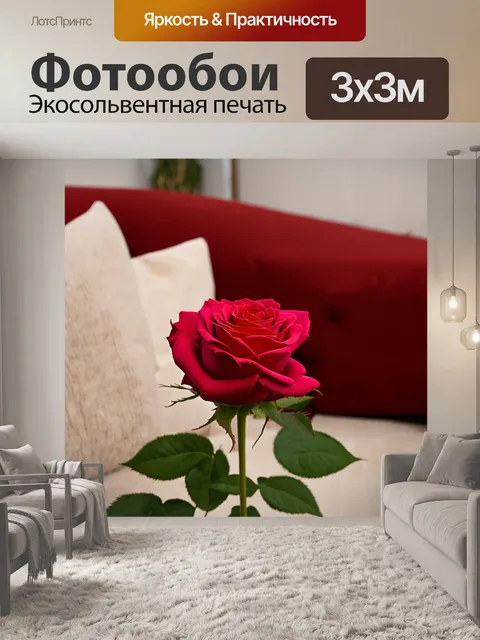 Фотообои розы на фоне уюта и тепла домашнего интерьера