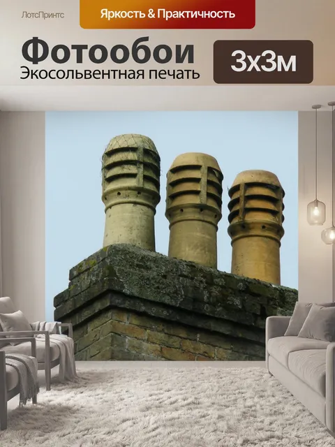Фотообои Дымоход Горшки стека