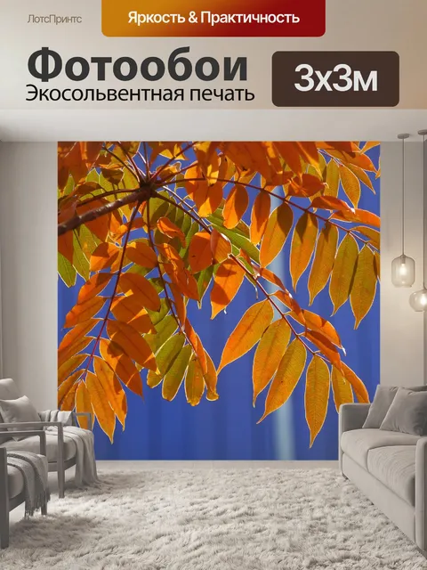 Фотообои Желтые листья