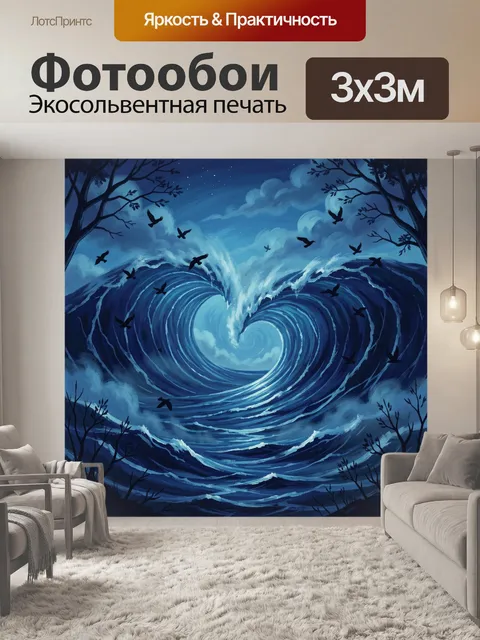 300 × 300 см · Экосольвентная печать