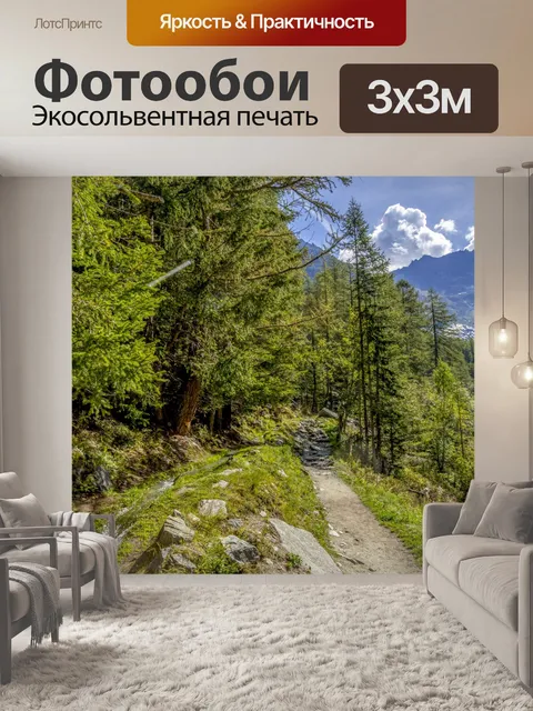 Фотообои Летний лесной путь