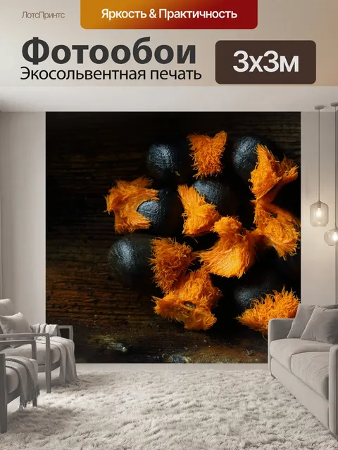 Фотообои рыхлые спелые семена черной стрелиции