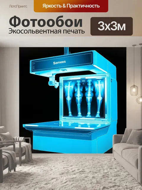 Фотообои необычный снимок рентгеновского аппарата
