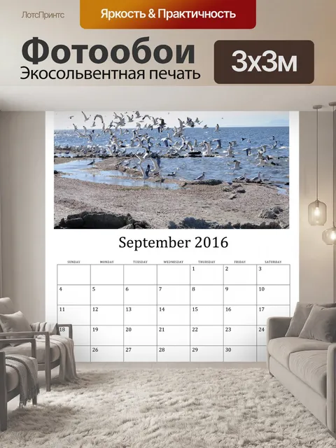 Фотообои Сентябрь 2016 Календарь птиц