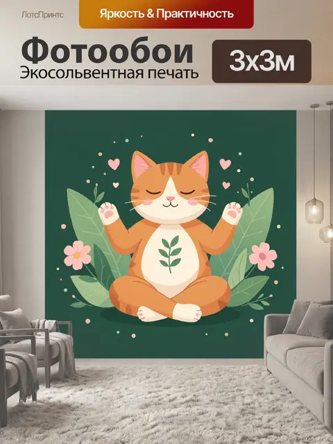 300 × 300 см · Экосольвентная печать
