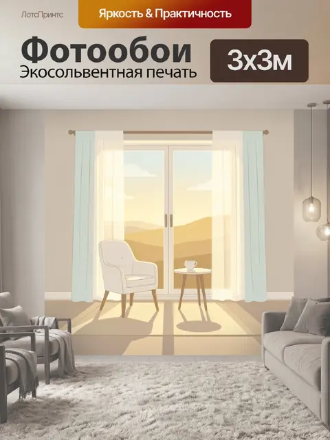 Фотообои Уютное кресло у окна