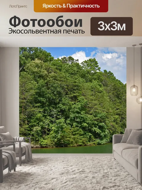 Фотообои Вид на берег с лодки