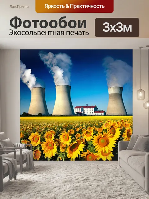 Фотообои атомная электростанция темелин