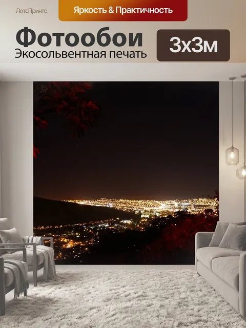 Фотообои Городской ночной вид