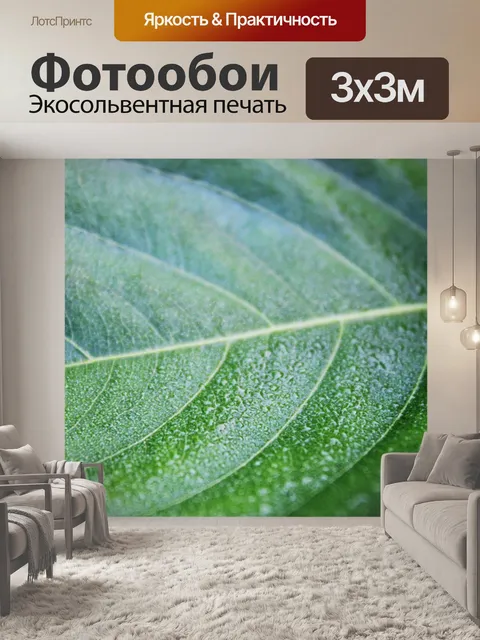 Фотообои листья фон