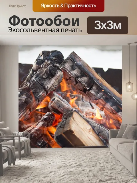 Фотообои Костер