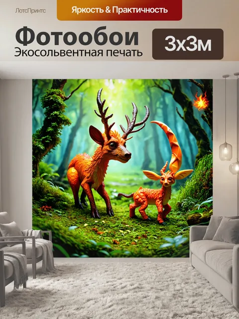 Фотообои фантастическая леса с магическими существами