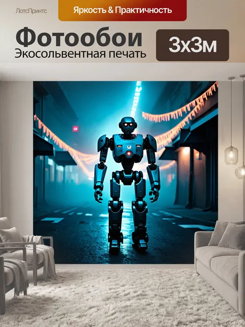 Фотообои туман в стиле киберпанк
