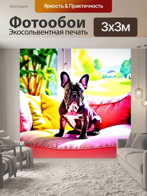Фотообои симпатичный французский бульдог