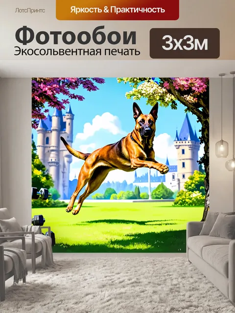 Фотообои бельгийская овчарка малинуа