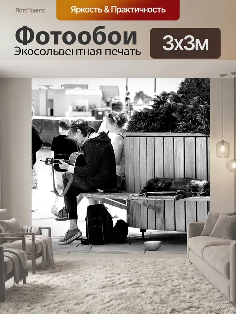 Фотообои Гитарист улицы
