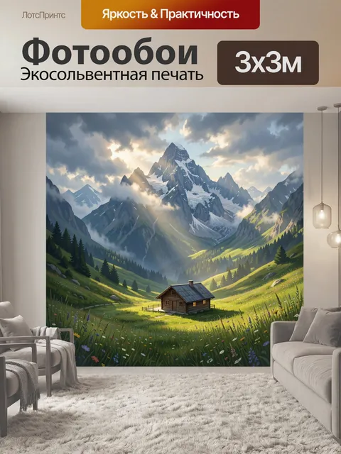300 × 300 см · Экосольвентная печать