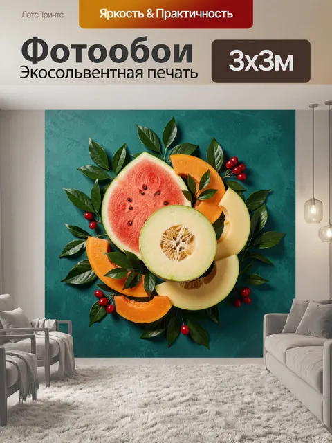 300 × 300 см · Экосольвентная печать