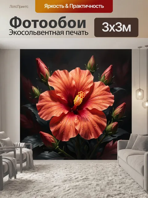 300 × 300 см · Экосольвентная печать