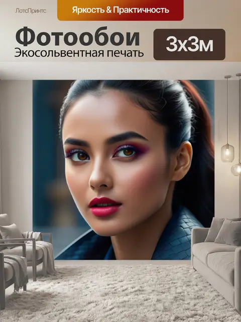 Фотообои с акцентом