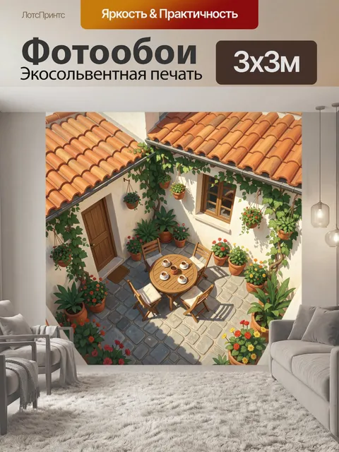 300 × 300 см · Экосольвентная печать