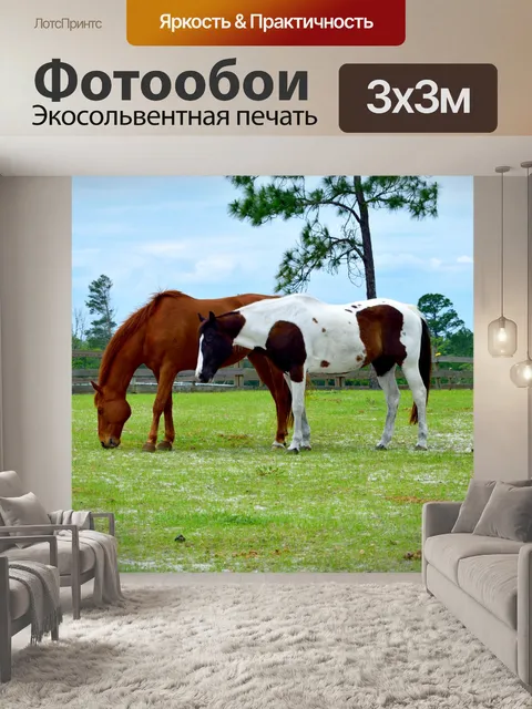 Фотообои Лошади на ранчо