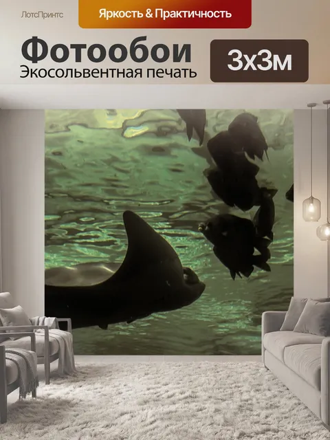 Фотообои Стинг-луч и рыба