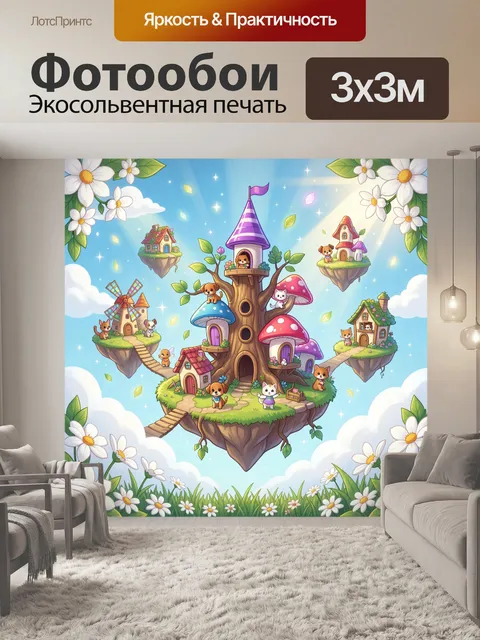 Фотообои Сказочный лесной мир на островах