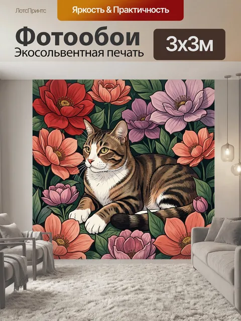 300 × 300 см · Экосольвентная печать
