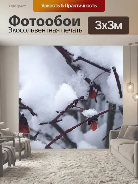 Фотообои Снег
