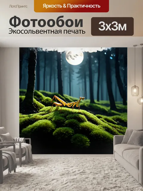 Фотообои в магической мрачности ночного леса