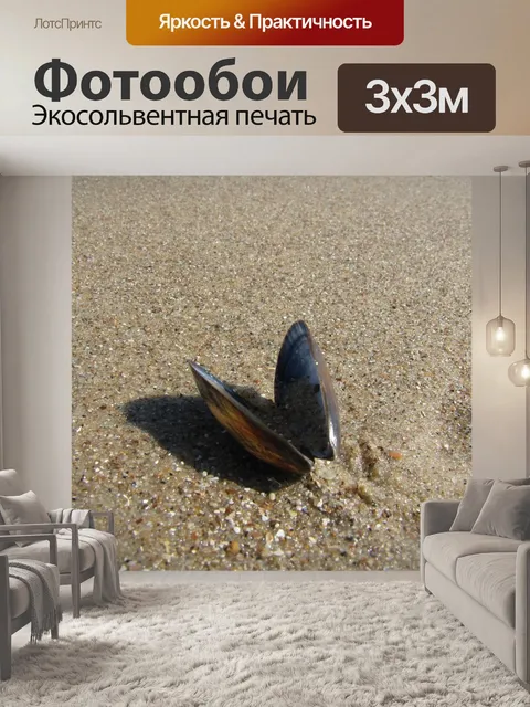 Фотообои Ракушки на пляже