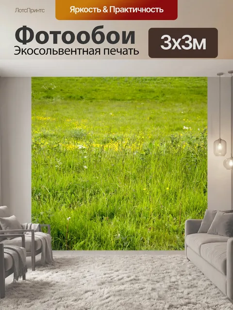 Фотообои Зеленый луг