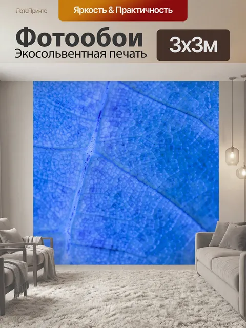 Фотообои Синий подробно лист