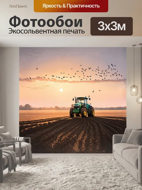 Фотообои на просторах бескрайнего поля