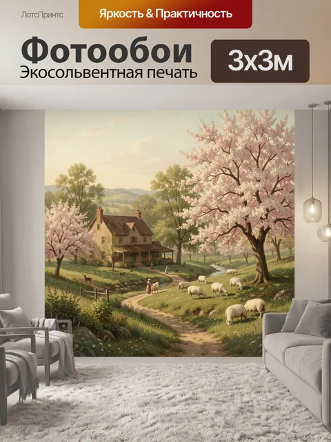 300 × 300 см · Экосольвентная печать